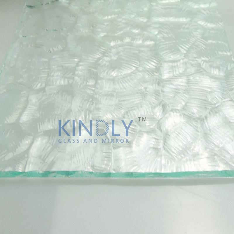 Clear Oceanic (ripple)  patterned glass  